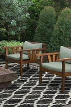 Load image into Gallery viewer, Outdoor Cleo Trellis Black Rug
