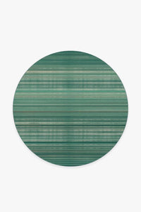 Coastal Linear Stripe Aqua Rug