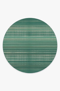 Coastal Linear Stripe Aqua Rug