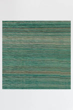 Load image into Gallery viewer, Coastal Linear Stripe Aqua Rug
