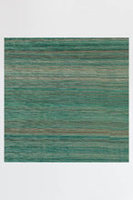 Load image into Gallery viewer, Coastal Linear Stripe Aqua Rug

