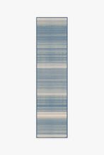 Load image into Gallery viewer, Coastal Linear Stripe Slate Rug
