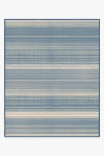Load image into Gallery viewer, Coastal Linear Stripe Slate Rug
