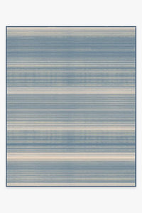 Coastal Linear Stripe Slate Rug