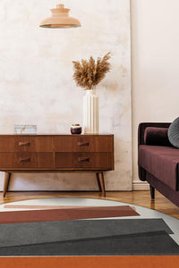 Color Field in Orange Rug