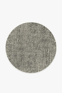 Crackle Black & White Rug