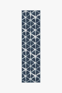 Diamond Shibori Navy Rug