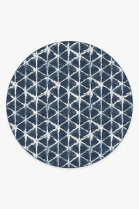 Diamond Shibori Navy Rug