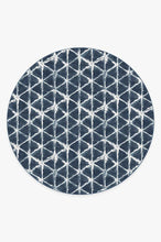 Load image into Gallery viewer, Diamond Shibori Navy Rug
