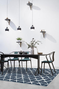 Diamond Shibori Navy Rug
