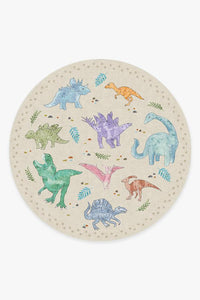 Dinosaur Parade Multicolor Rug