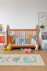 Dinosaur Parade Multicolor Rug