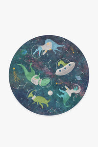 Dinosaurs in Space Rug