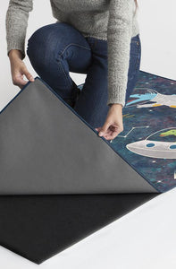 Dinosaurs in Space Rug