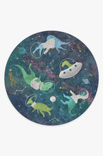 Load image into Gallery viewer, Dinosaurs in Space Rug
