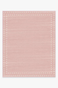 Dot Border Pink Rug