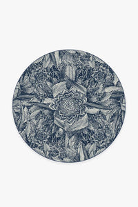 Echeveria Navy Rug