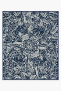 Echeveria Navy Rug