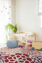 Load image into Gallery viewer, Emma Floral Rouge Pink Rug
