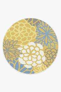 Emma Floral Yellow Rug