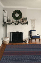 Load image into Gallery viewer, Fair Isle Red Rug
