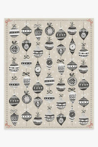Festive Garland Warm Grey Rug