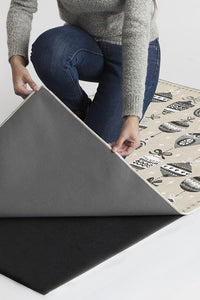Festive Garland Warm Grey Rug