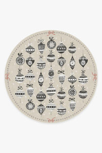 Festive Garland Warm Grey Rug