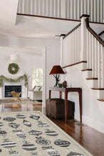 Load image into Gallery viewer, Festive Garland Warm Grey Rug
