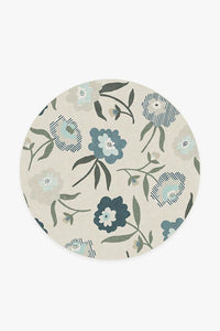 Fleur Margaritte Jade Rug