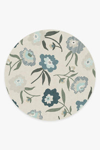 Fleur Margaritte Jade Rug