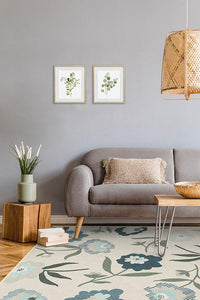 Fleur Margaritte Jade Rug