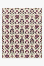 Load image into Gallery viewer, Floral Damask Mimi Purple Rug
