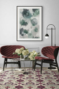 Floral Damask Mimi Purple Rug