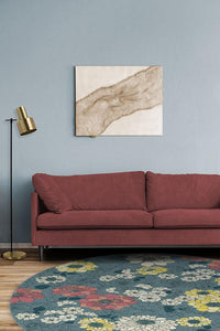 Floret Teal Blue Rug