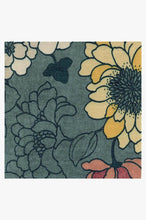 Load image into Gallery viewer, Floret Teal Blue Rug
