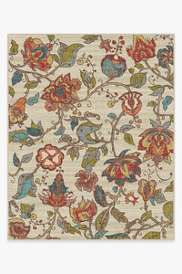 Frida Floral Natural Rug