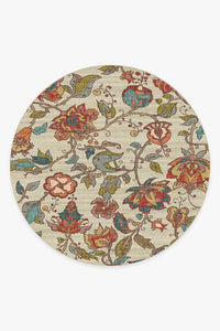 Frida Floral Natural Rug