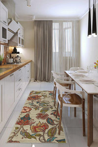 Frida Floral Natural Rug