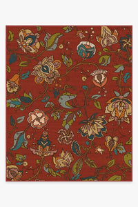 Frida Floral Red Rug