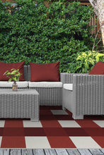 Load image into Gallery viewer, Outdoor Gingham Plaid Red &amp; White Rug
