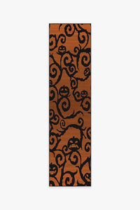Halloween Night Rust Orange Rug