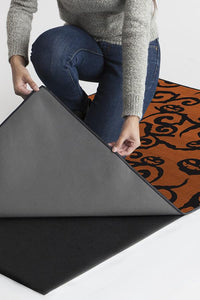 Halloween Night Rust Orange Rug
