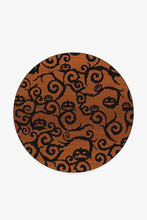 Load image into Gallery viewer, Halloween Night Rust Orange Rug
