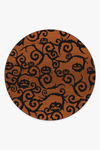 Load image into Gallery viewer, Halloween Night Rust Orange Rug
