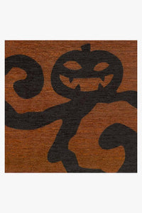 Halloween Night Rust Orange Rug