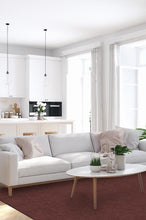 Load image into Gallery viewer, Heathered Solid Burgundy Rug
