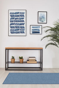 Heathered Solid Chambray Rug