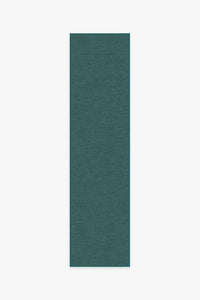 Heathered Solid Teal Blue Rug