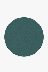 Heathered Solid Teal Blue Rug